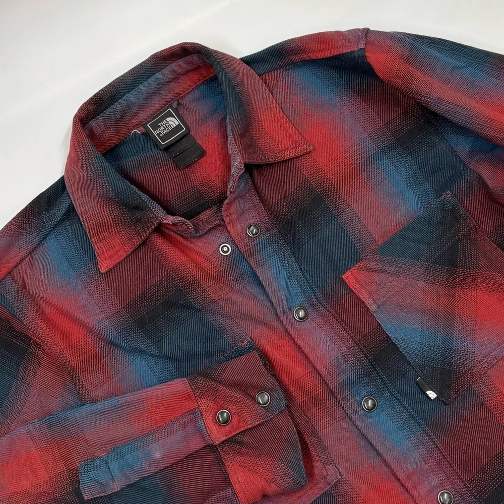 The North Face Men's S Western Pearl‎ Snap Cotton Long Sleeve Button Down Shirt